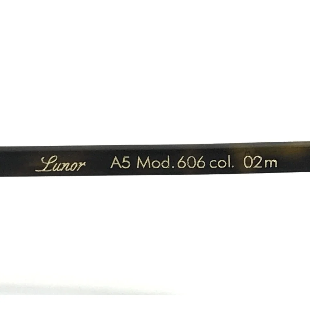 Lunor Eyeglasses Frames A5 Mod.606 col.02m Brown Tortoise Full Rim 54-18-146